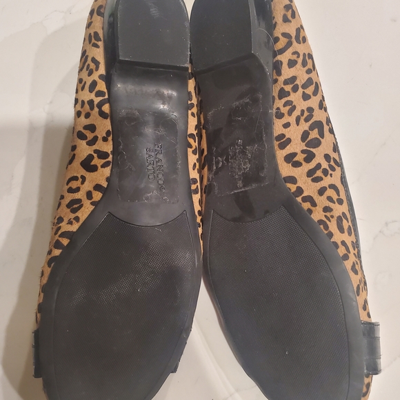 Franco Sarto Animal Print Loafers with Black Accent - Picture 4 of 5